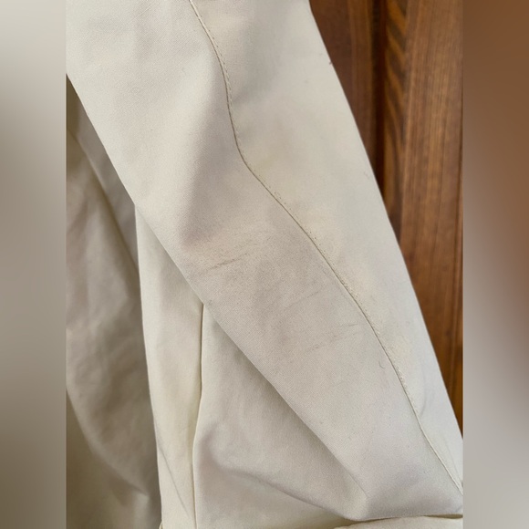 Everlane M 6 8 10 short trench coat jacket cotton canvas ivory cream unlined - Picture 8 of 11